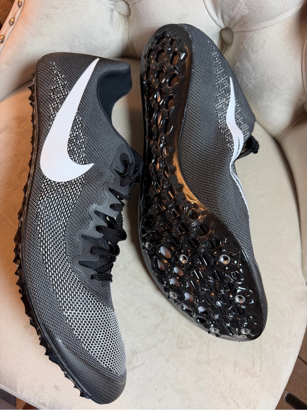 Nike Zoom Ja Fly Track Cleats NO SPIKES Size 14 Black